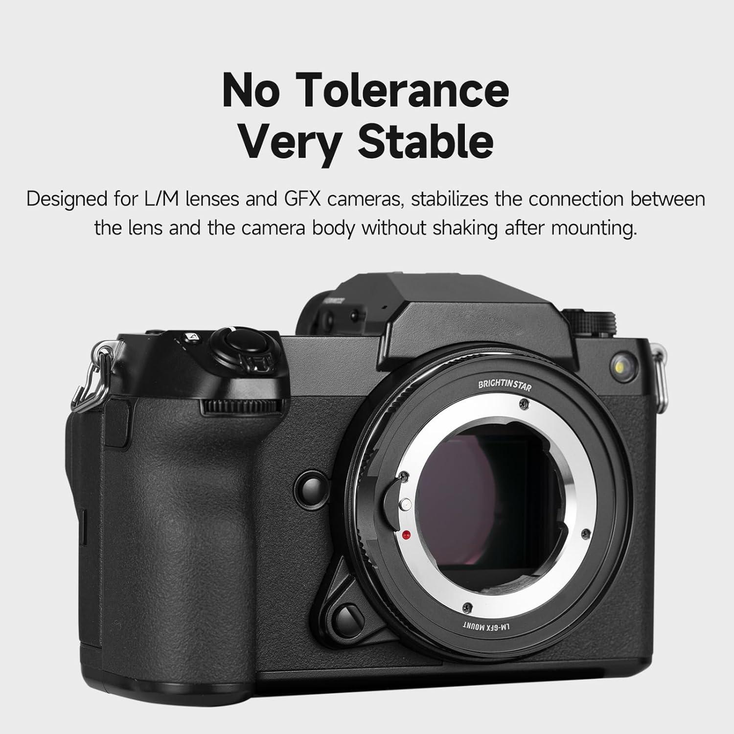 LCM-GFX Adapter Converter Ring for Leica M Mount Lens to Fuji GFX Mount Camera