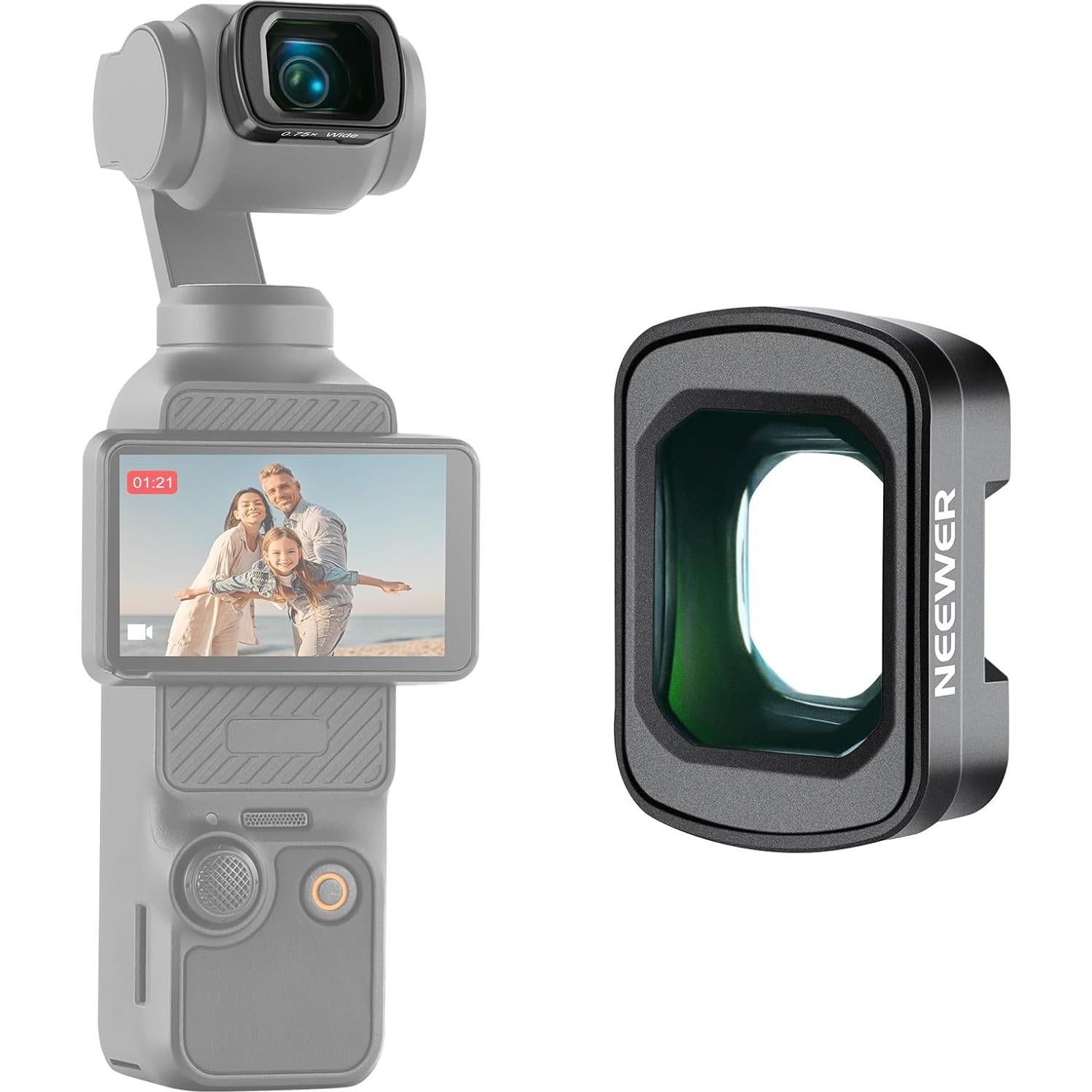 Lente Gran Angular 0.75X y Macro 2X NEEWER para DJI OSMO Pocket 3