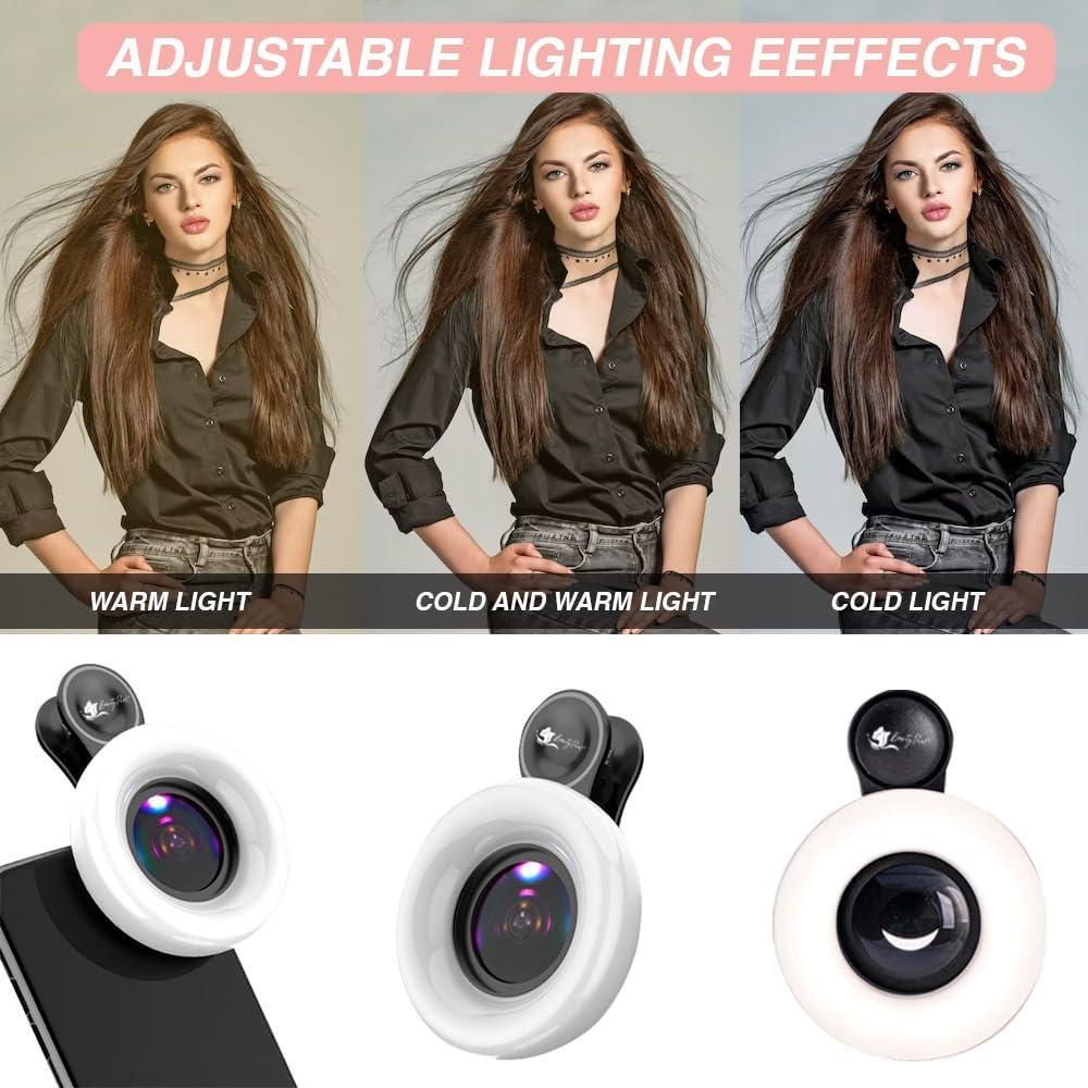 Lente Macro 15X BeautyPros con Luz LED Recargable Rosa