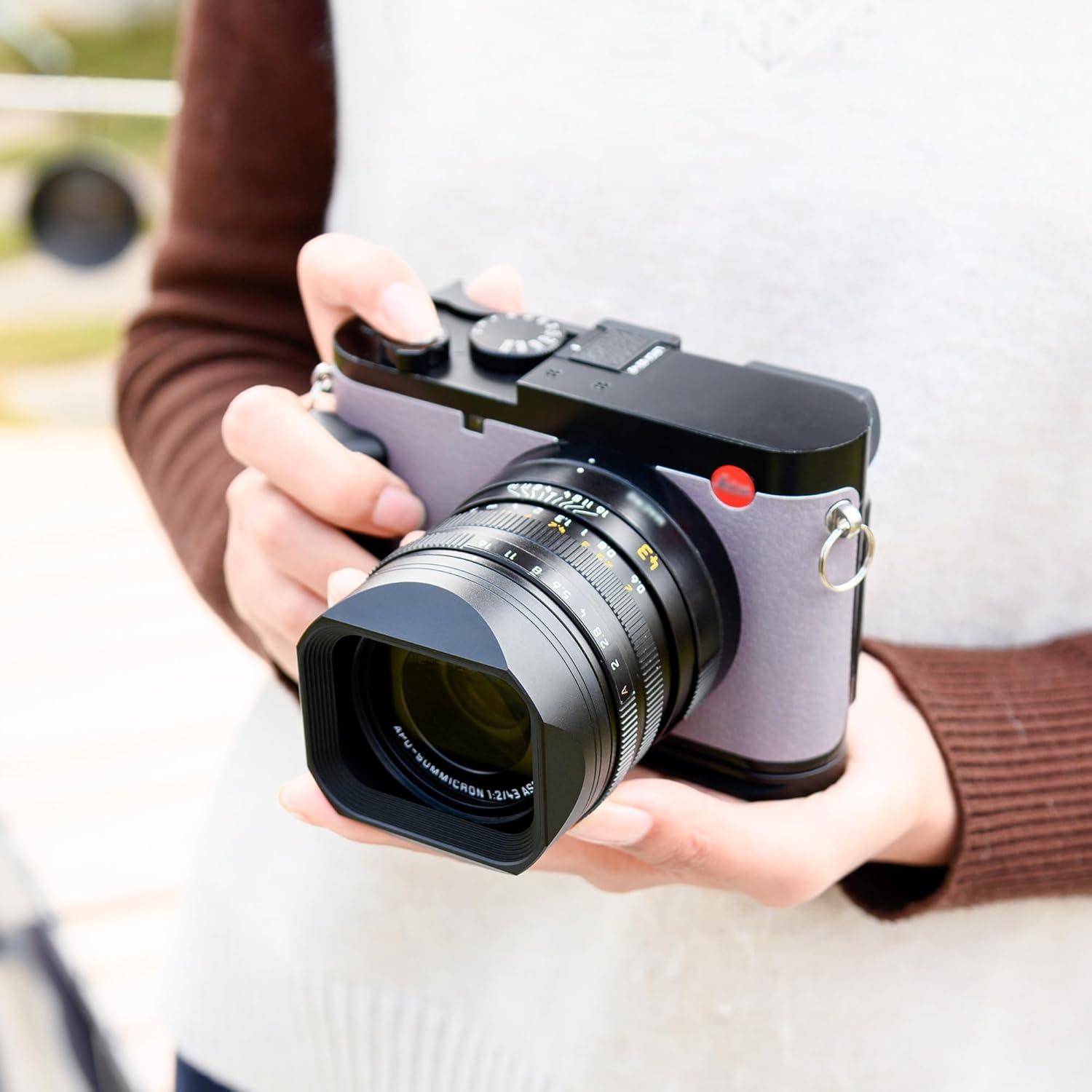 Capucha de lente cuadrada de metal Jinjiacheng para Leica Q3 43/Q2