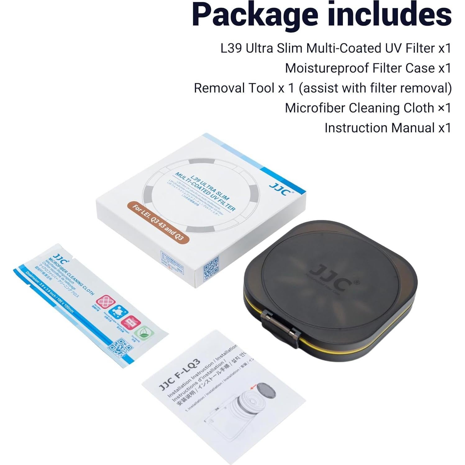 Filtro UV JJC para Cámaras Leica Q3 43 / Q3 / Q2 - Protección Óptica