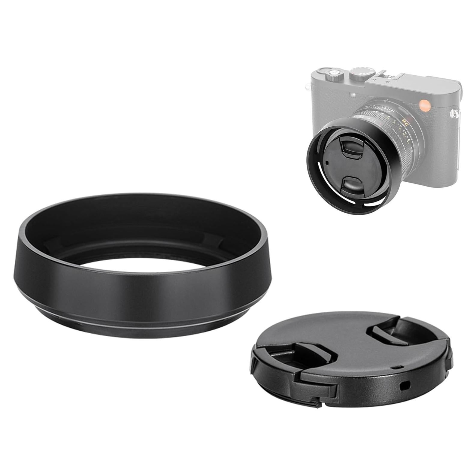 Capucha de Lente de Aluminio JJC para Leica Q3/Q2/Q - 49mm