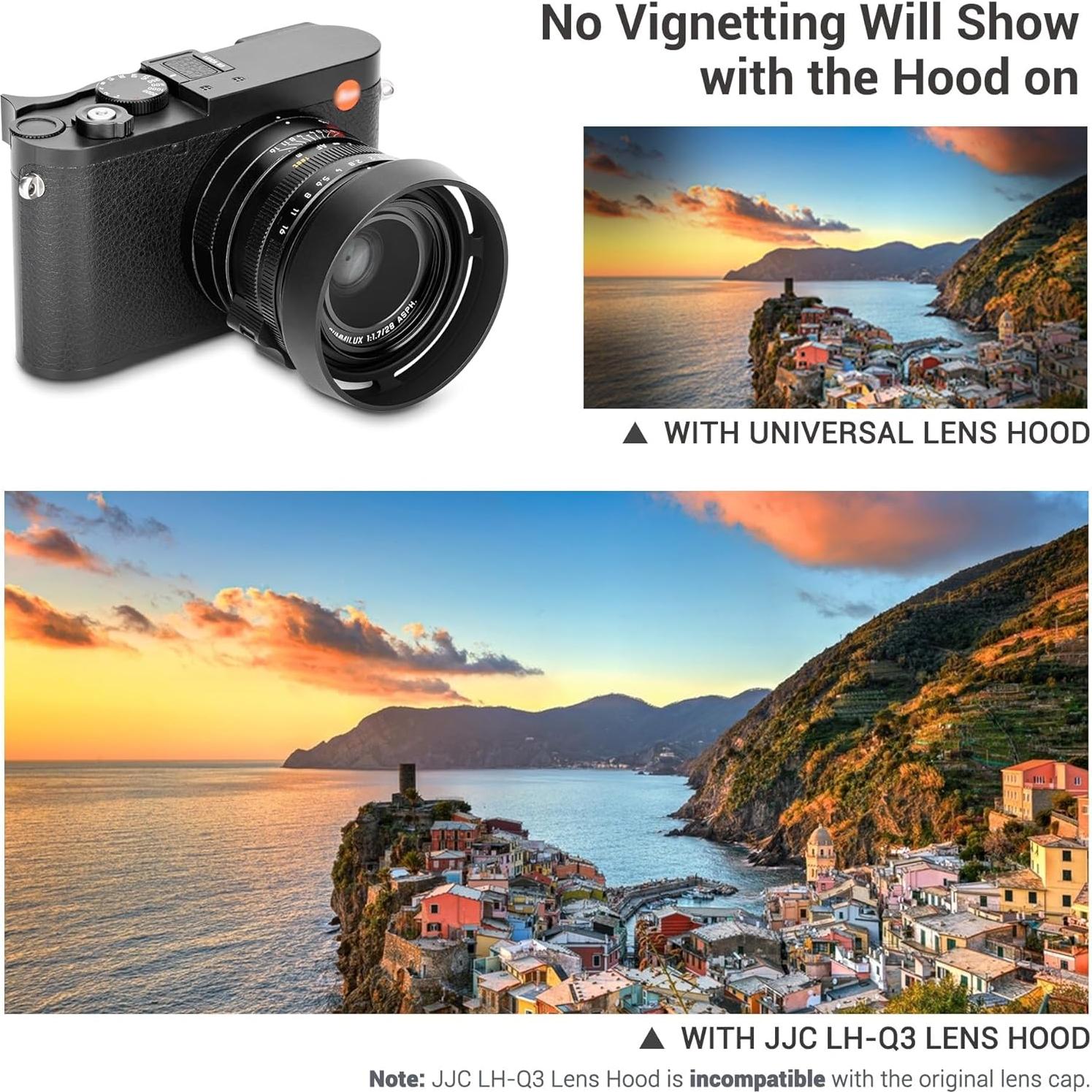 Capucha de Lente de Aluminio JJC para Leica Q3/Q2/Q - 49mm