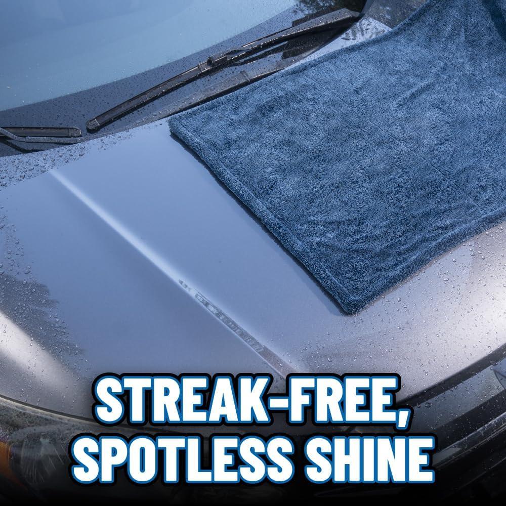 Toalla de Secado de Microfibra Chemical Guys Megalodon 61x91cm Azul