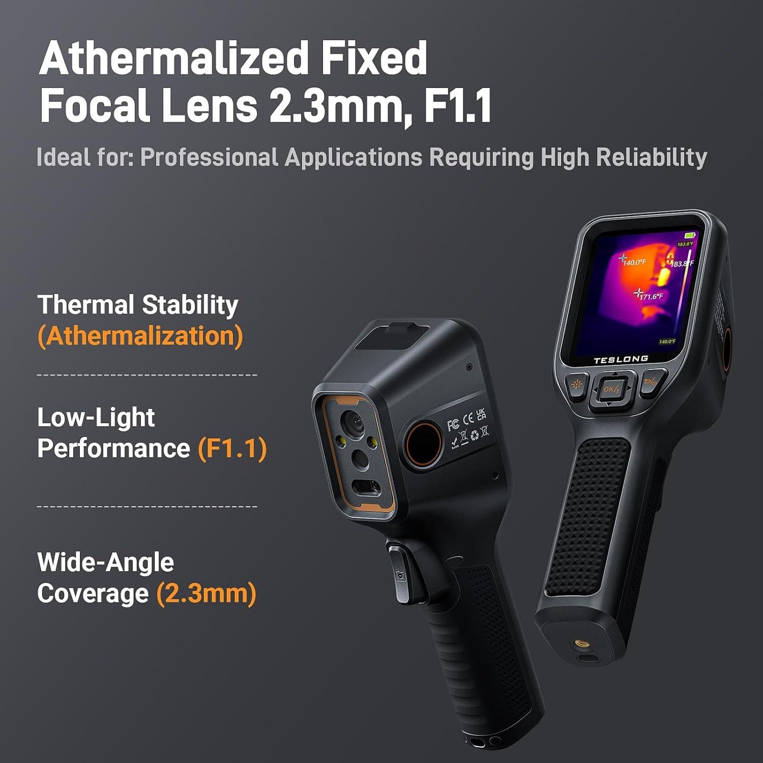 Cámara Térmica Teslong TTM260, 512x384, Pantalla 3.2"