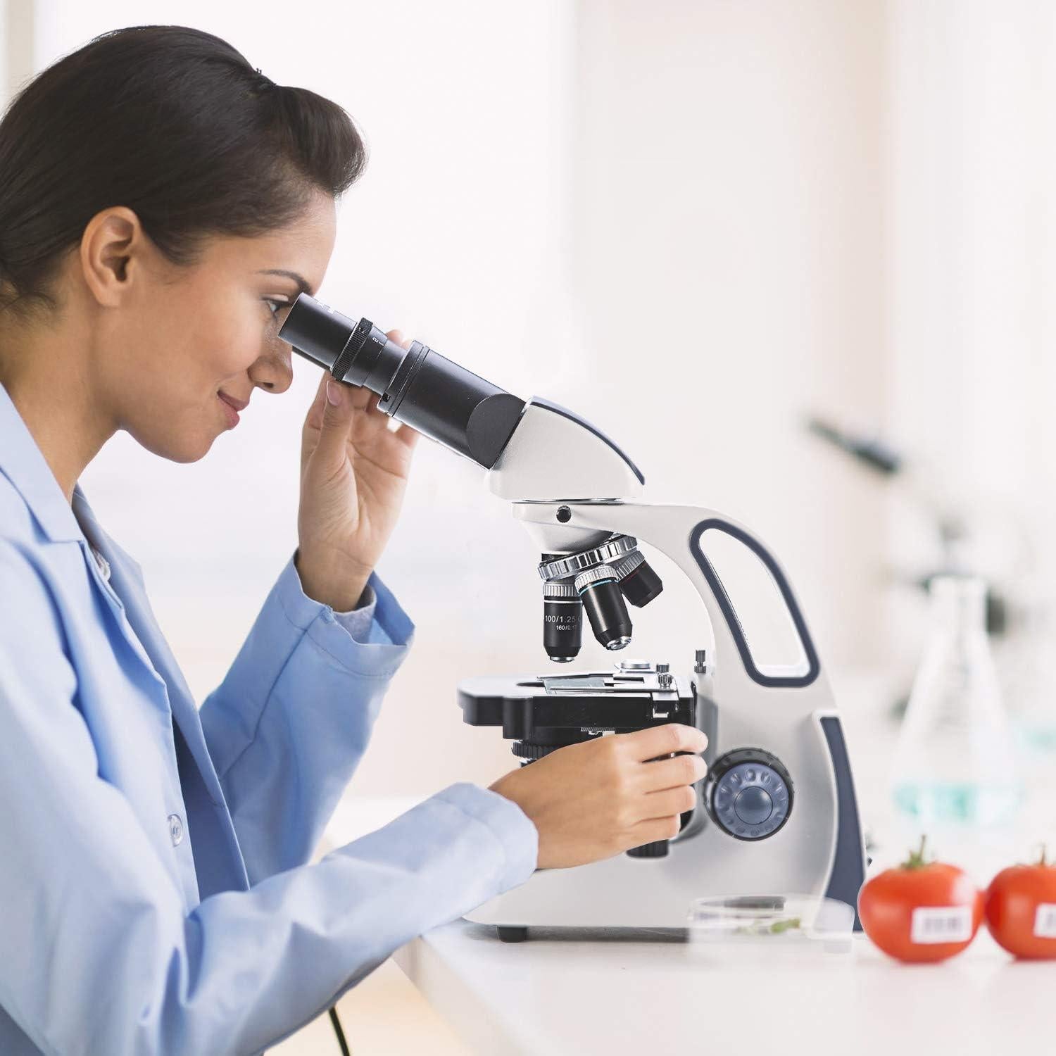 Microscopio SWIFT SW380B 40X-2500X con Cámara 5MP y Diapositivas