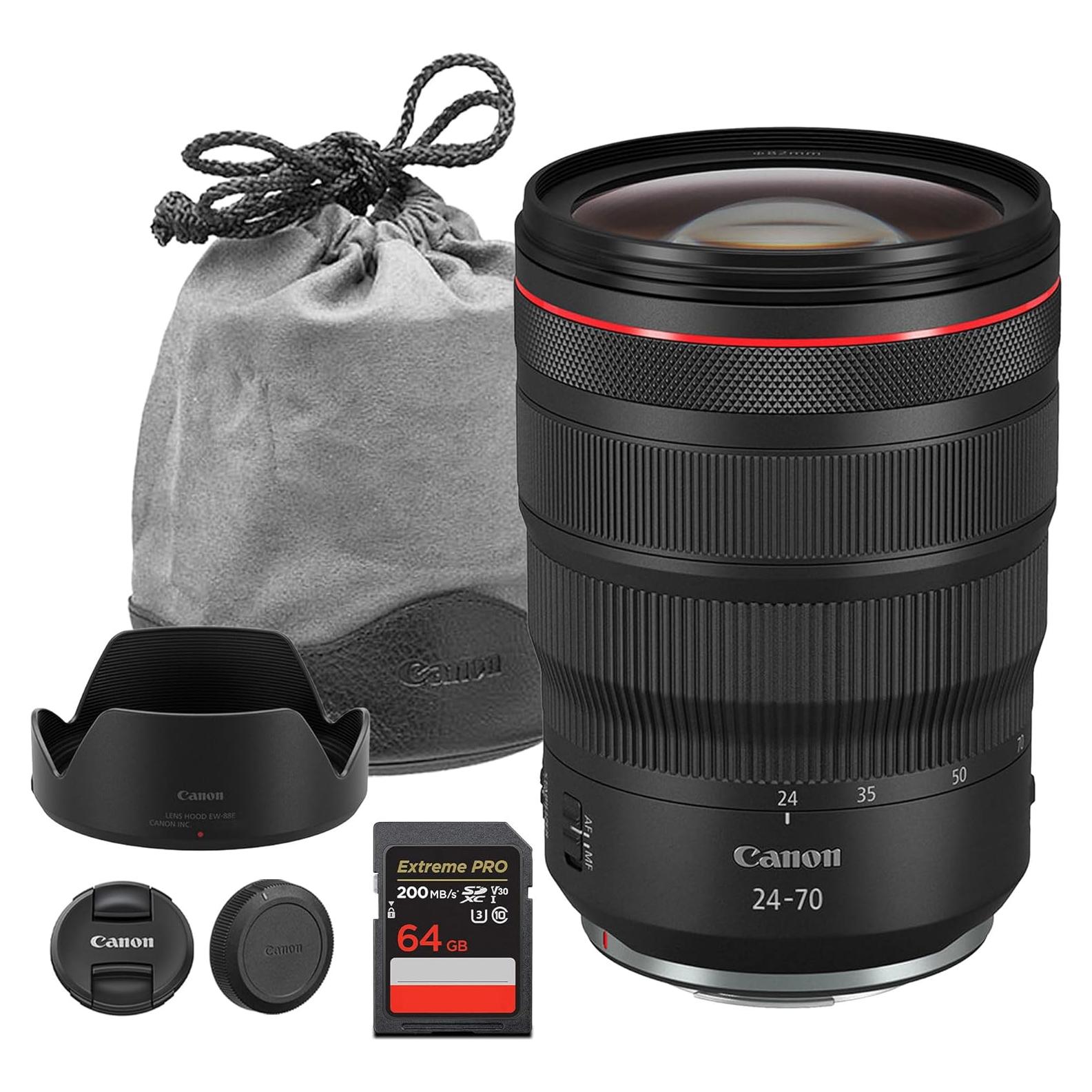 Lente Canon RF 24-70mm f/2.8 L IS USM - Zoom Profesional + 64GB