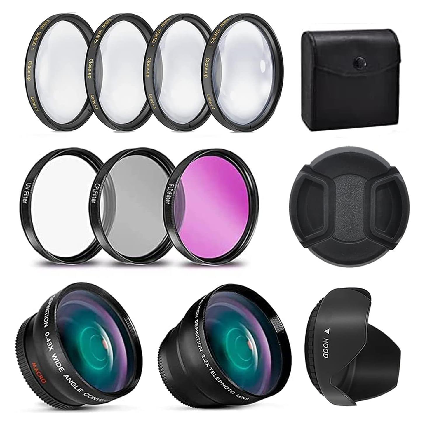 Kit de Filtros de 58mm Extreme Len - UV, CPL, Macro y Más