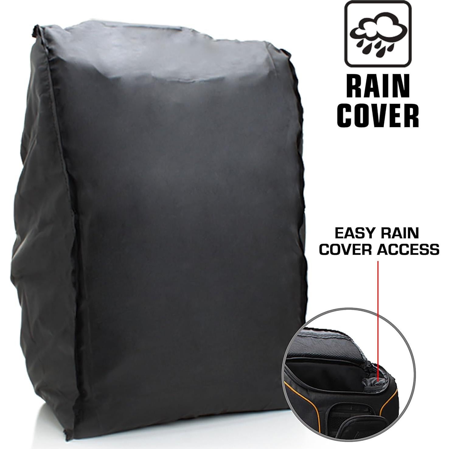 Mochila para cámara USA Gear S17 con compartimento para laptop