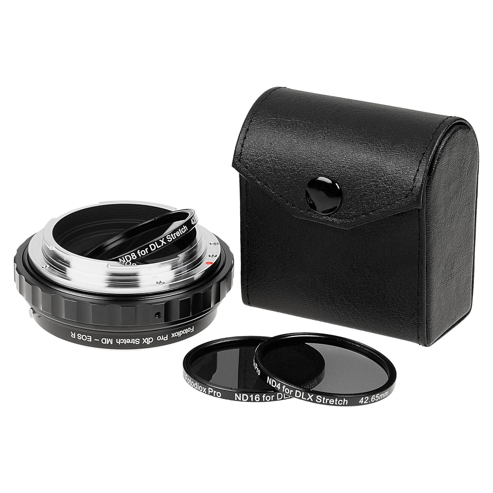 Adaptador Fotodiox DLX Stretch Minolta MD a EOS R/RF con Filtros ND
