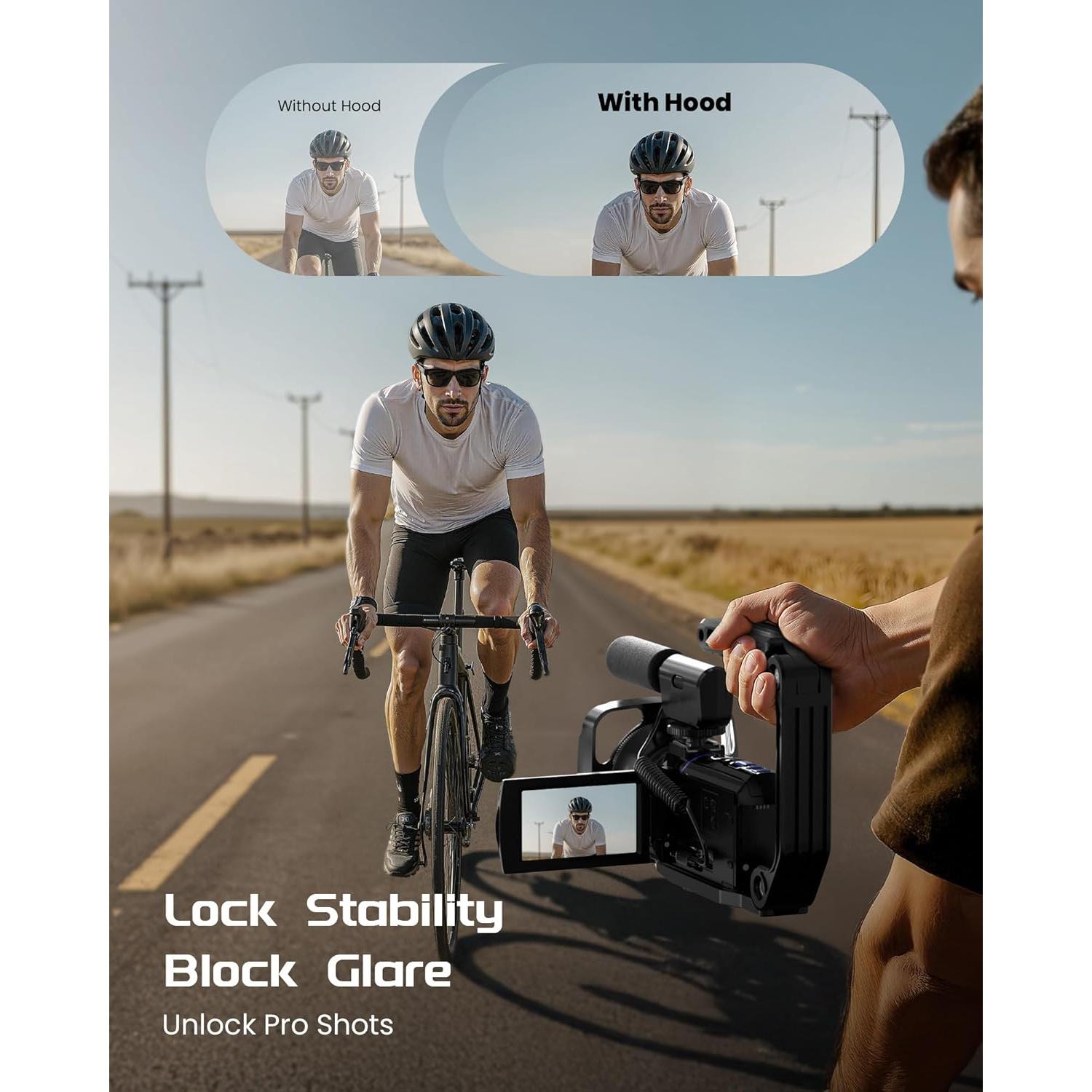 Cámara de Video 5K BREGOO con Pantalla Táctil 3" y Zoom 16X