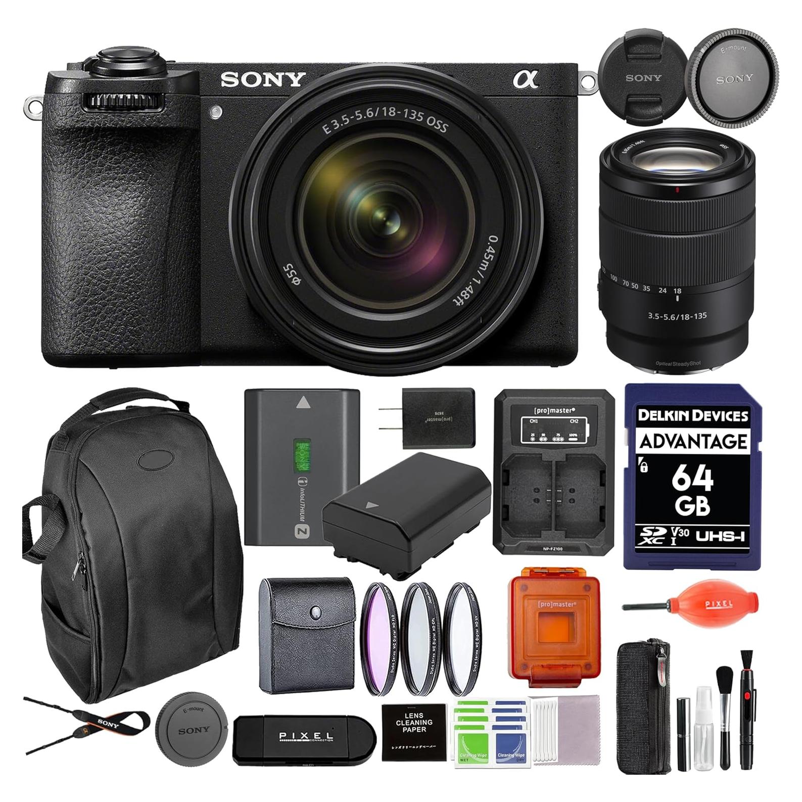 Cámara Sin Espejo Sony Alpha a6700 + Lente 18-135mm + Accesorios