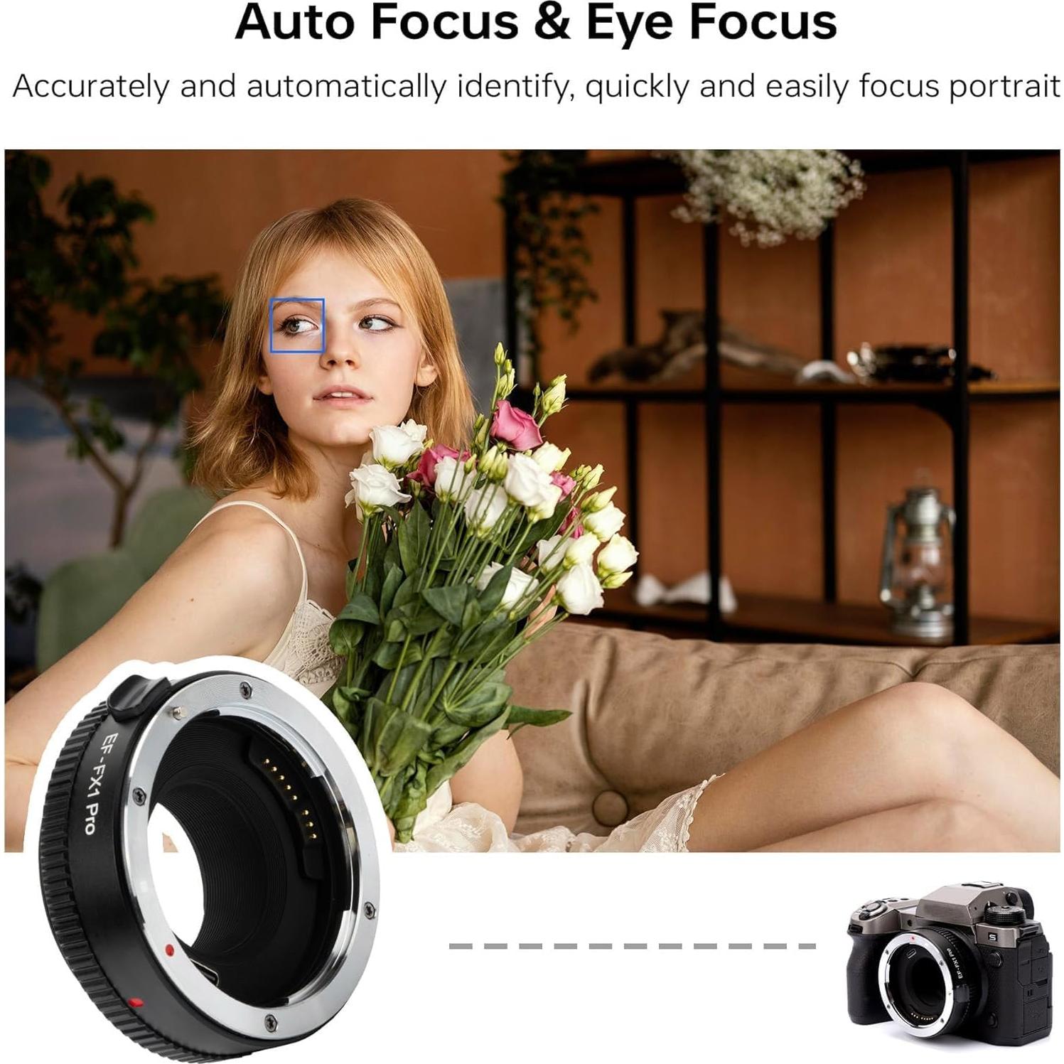 Adaptador de Montura VILTROX EF-FX1 Pro para Lentes Canon a Fuji