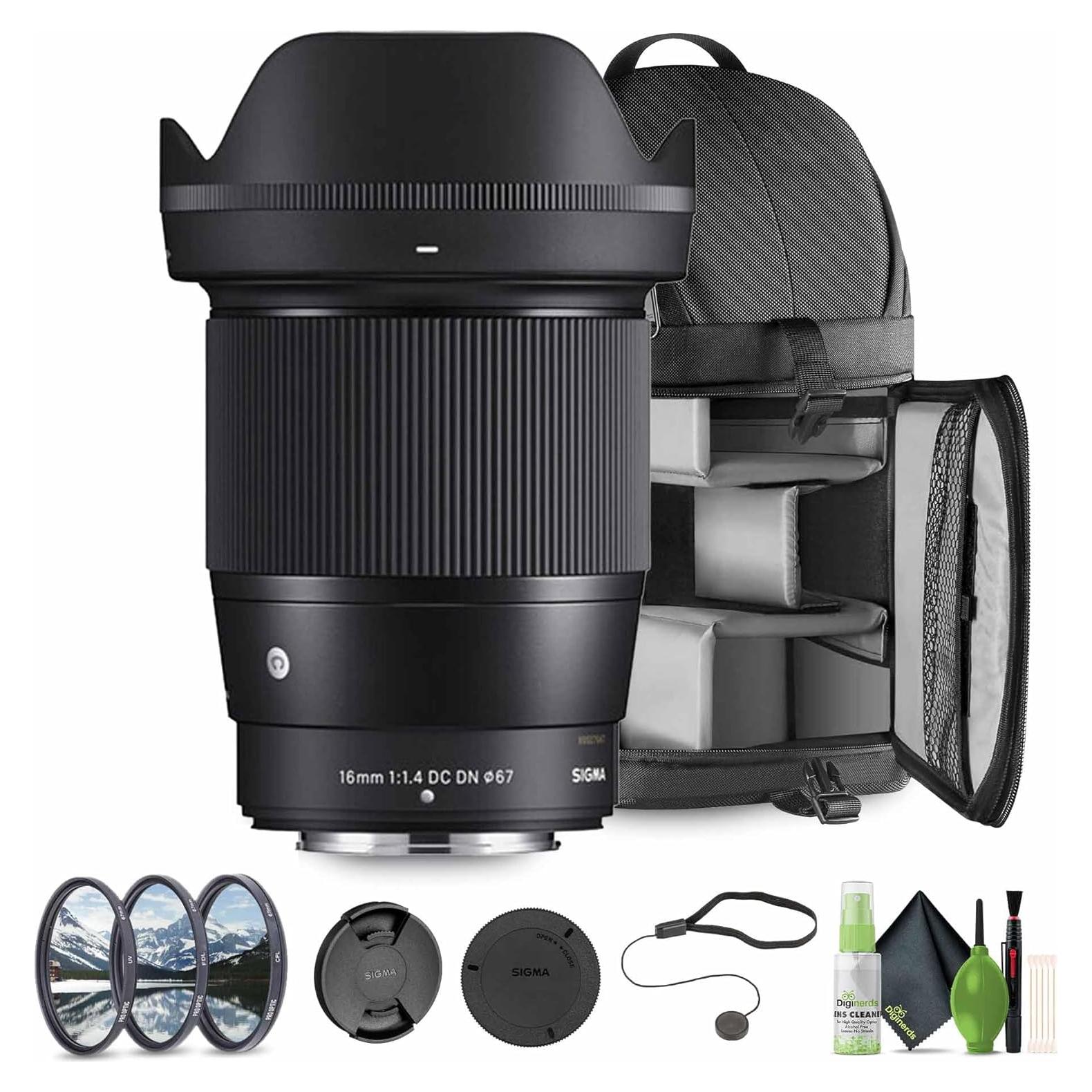 Lente Sigma 16mm f/1.4 DC DN para Nikon Z - Gran Angular