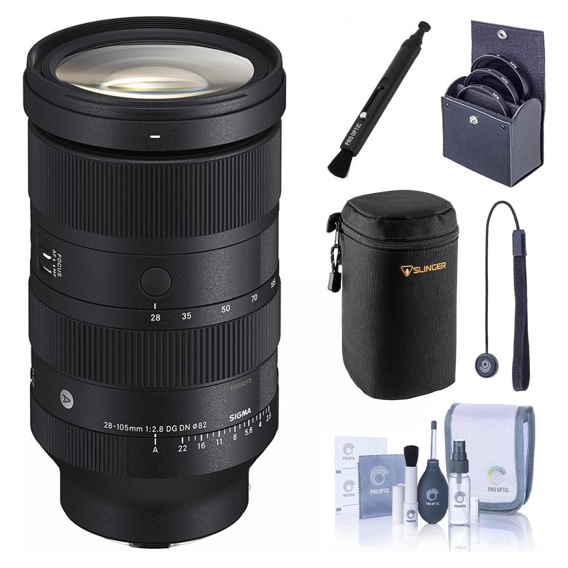 Lente Sigma 28-105mm f/2.8 DG DN Art con Kit de Filtros y Accesorios