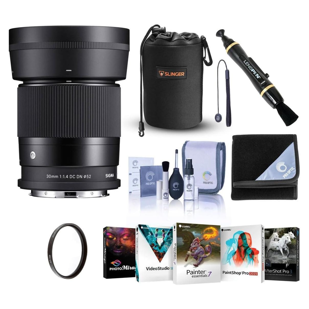 Lente Sigma 30mm f/1.4 DC DN para Montura L con Accesorios