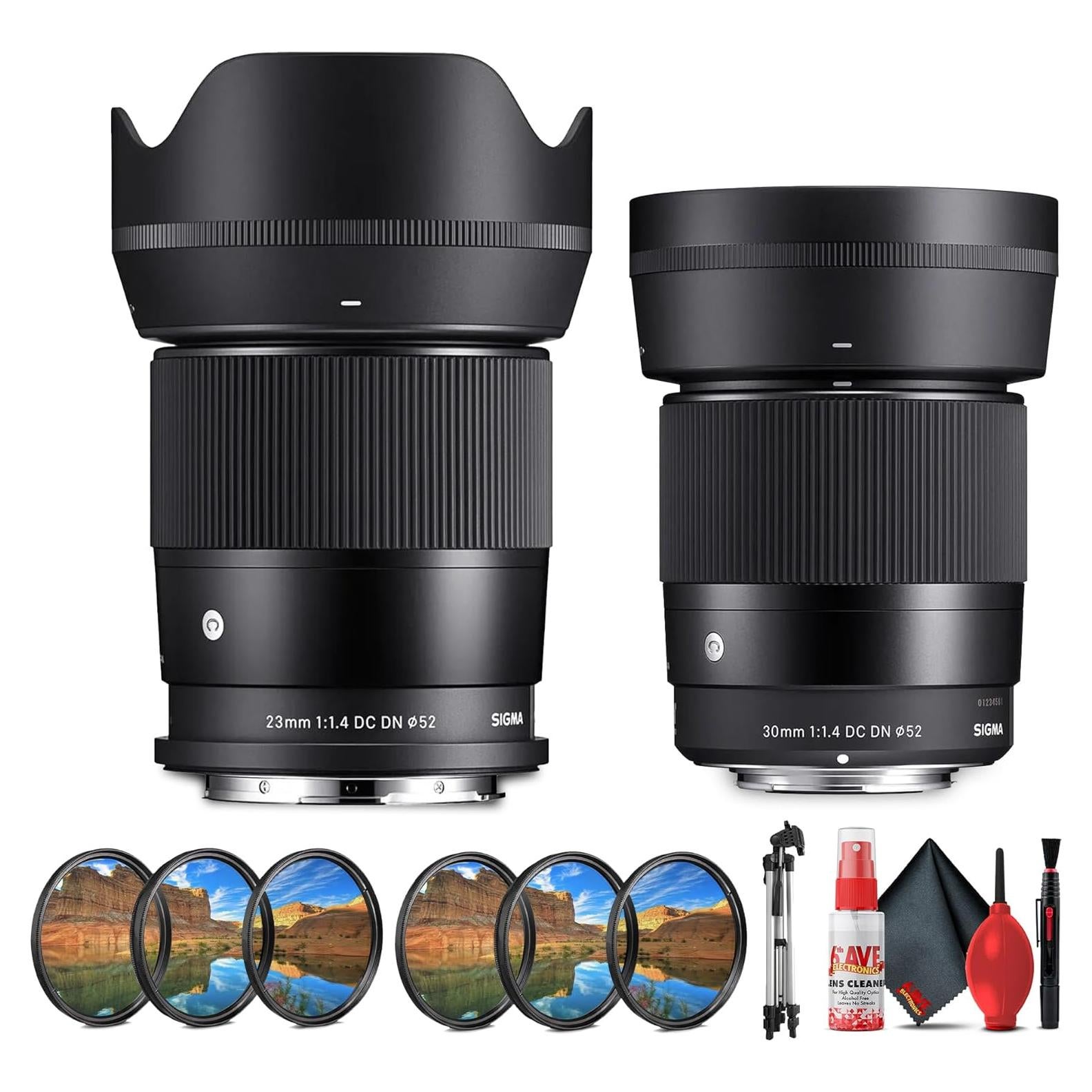 Paquete Lentes Sigma 23mm y 30mm f/1.4 DC DN Canon RF