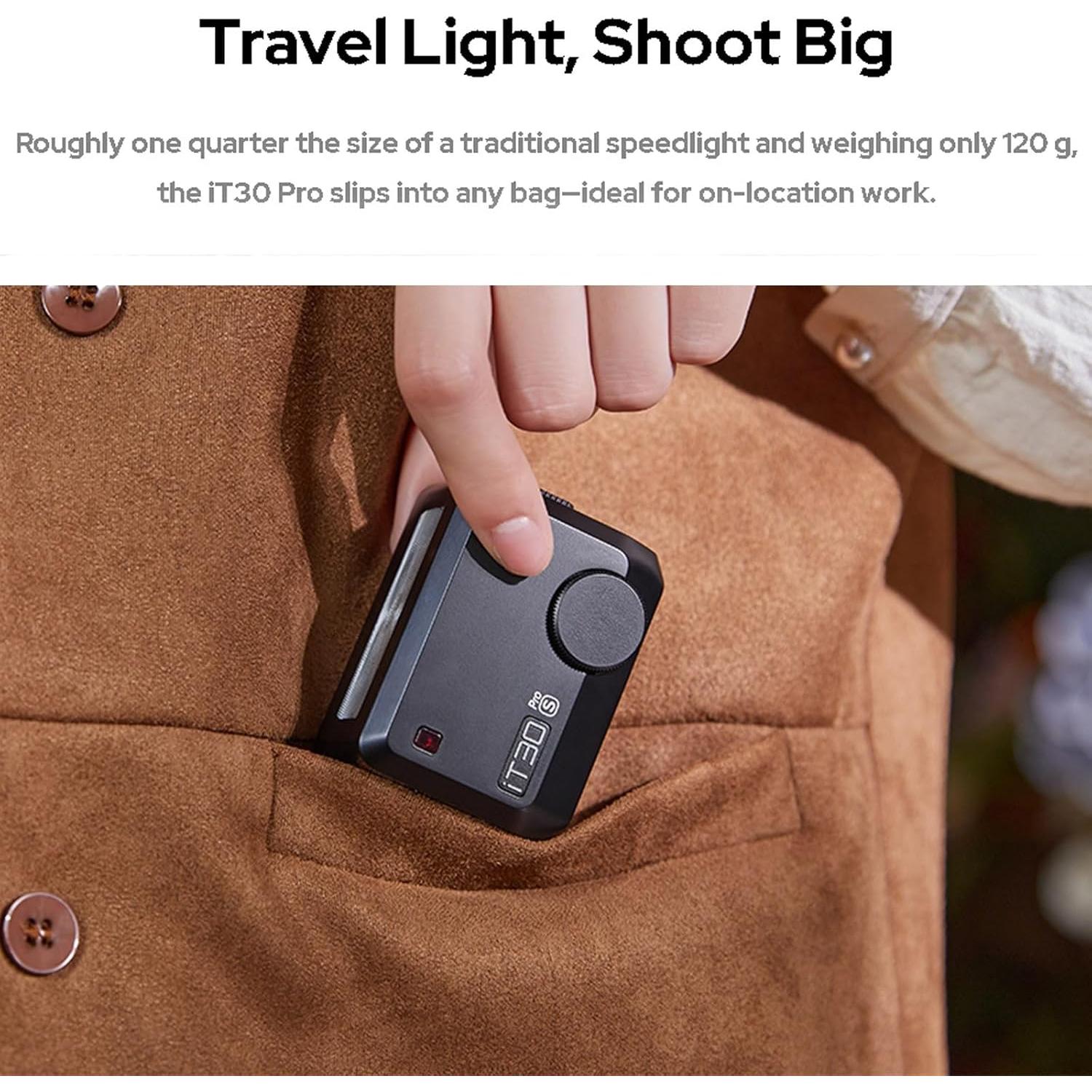 Flash Inalámbrico Godox iT30 Pro para Cámaras Olympus y Panasonic