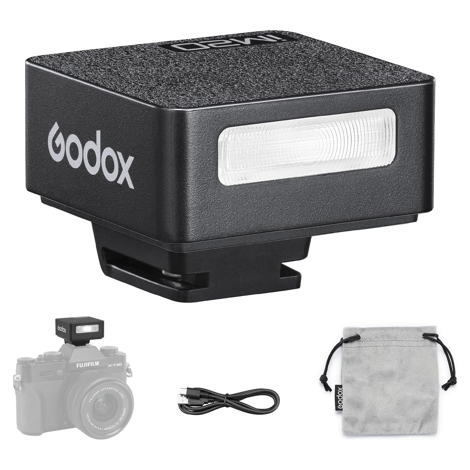 Flash Godox iM20 Mini para Cámara - 440 Flashes, 5 Niveles