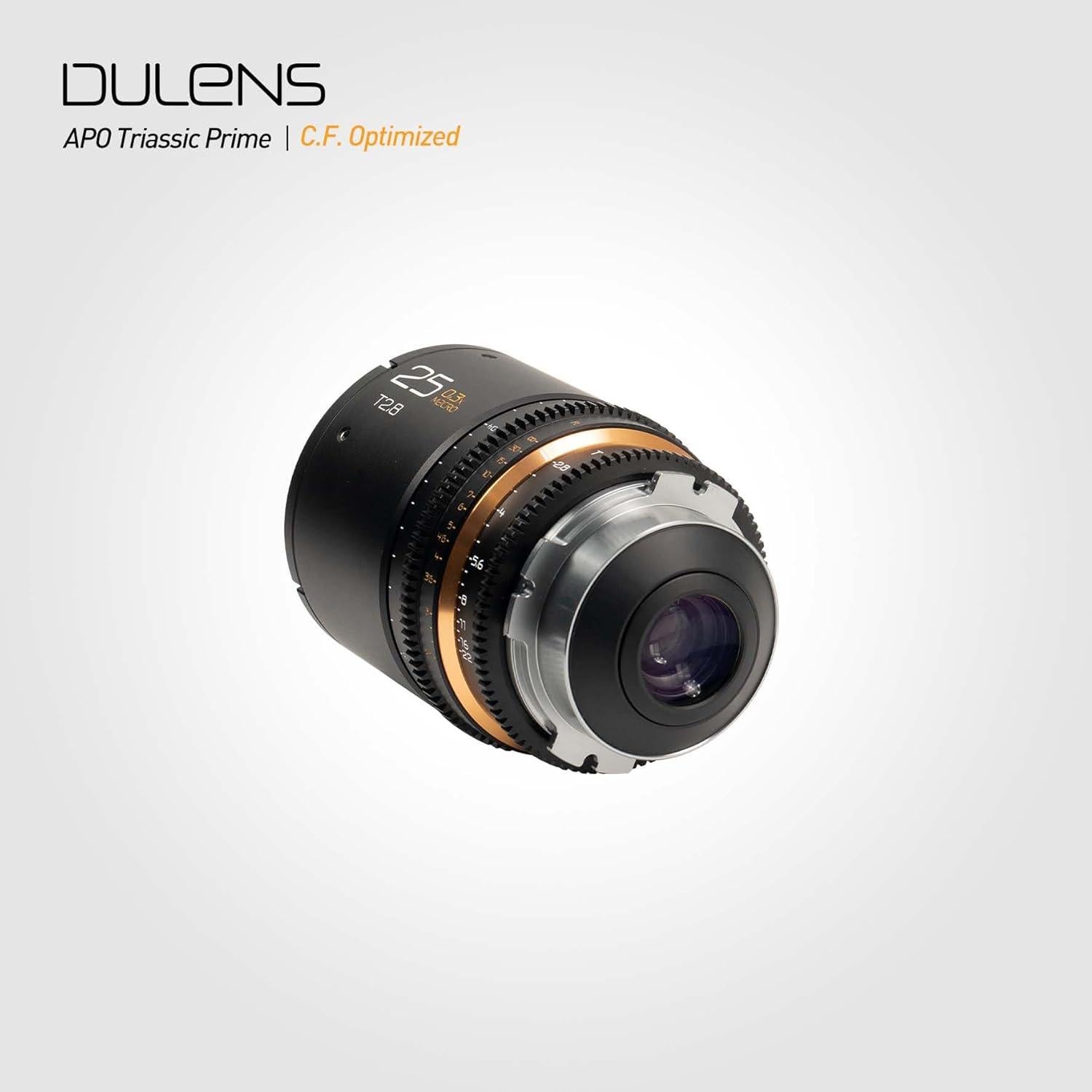 Lente Cine DULENS APO Triassic Prime T2.8 25mm Enfoque Manual