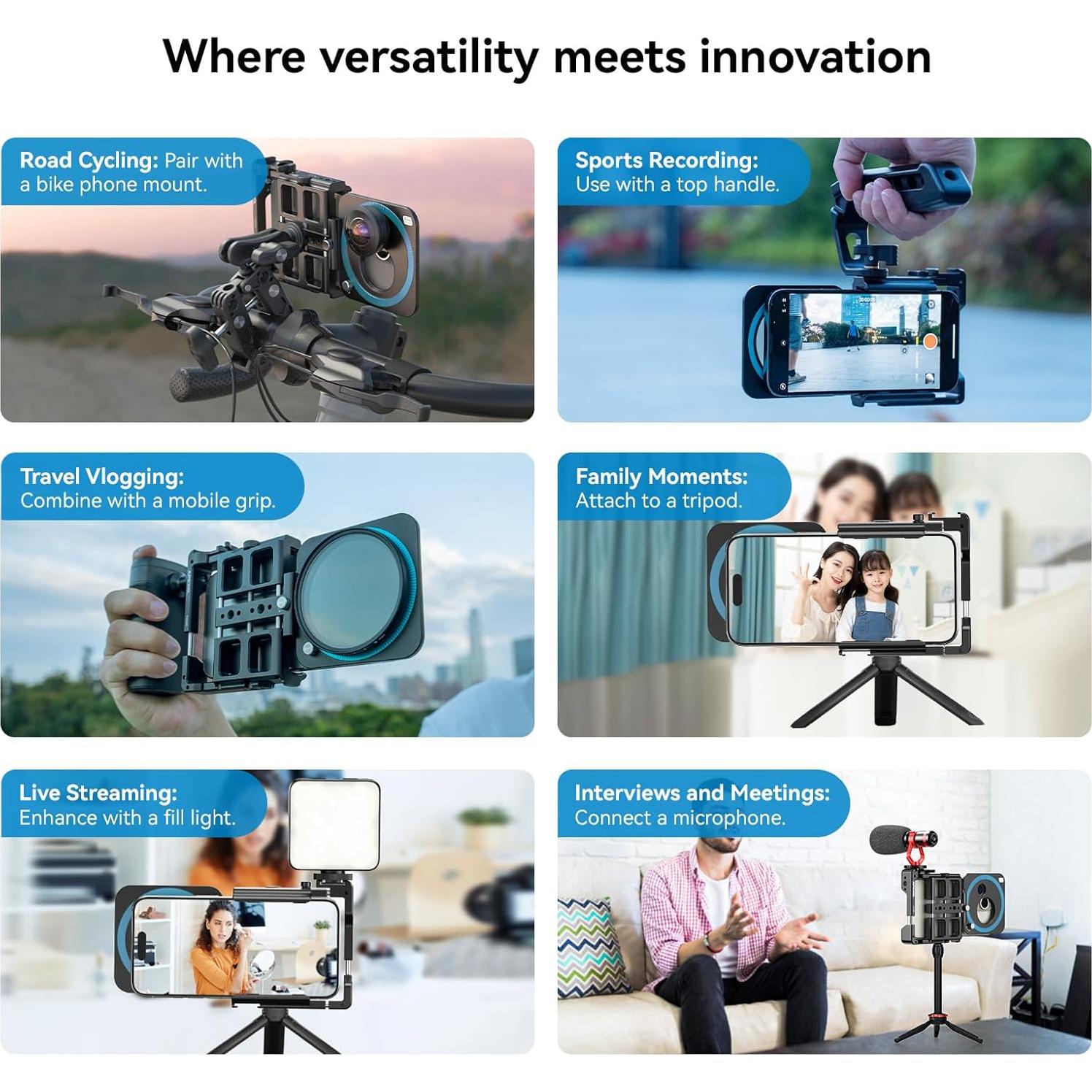 Lente Telefoto APEXEL 36X para Teléfono con Kit de Video