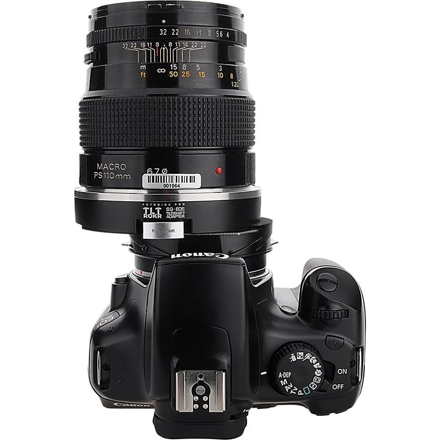 Adaptador Fotodiox TLT ROKR Tilt/Shift Bronica SQ a Canon EOS