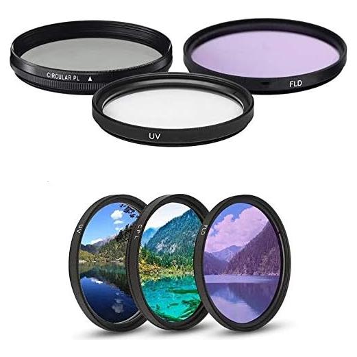 Kit de Filtros de Lente 82mm UV CPL FLD Cardinal Camera