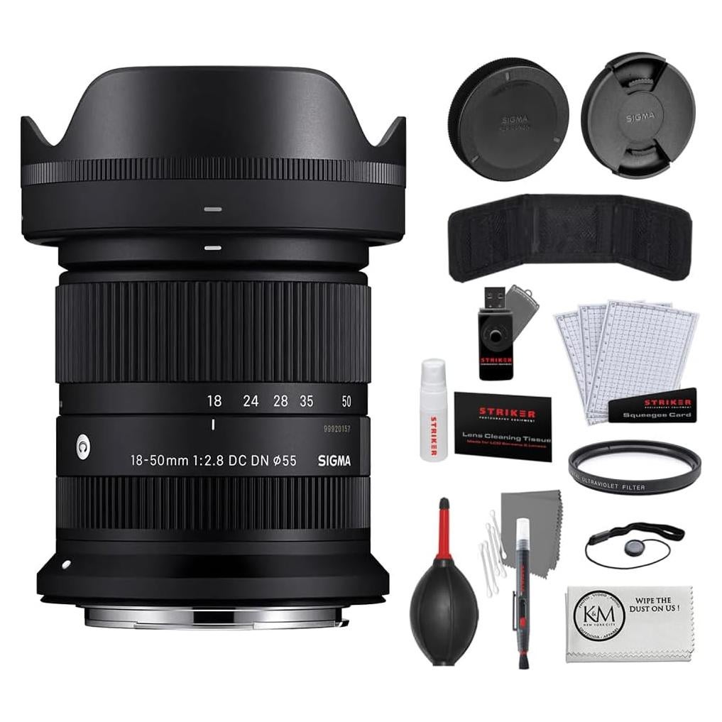 Lente Sigma 18-50mm f/2.8 DC DN Canon RF + Kit Inicio