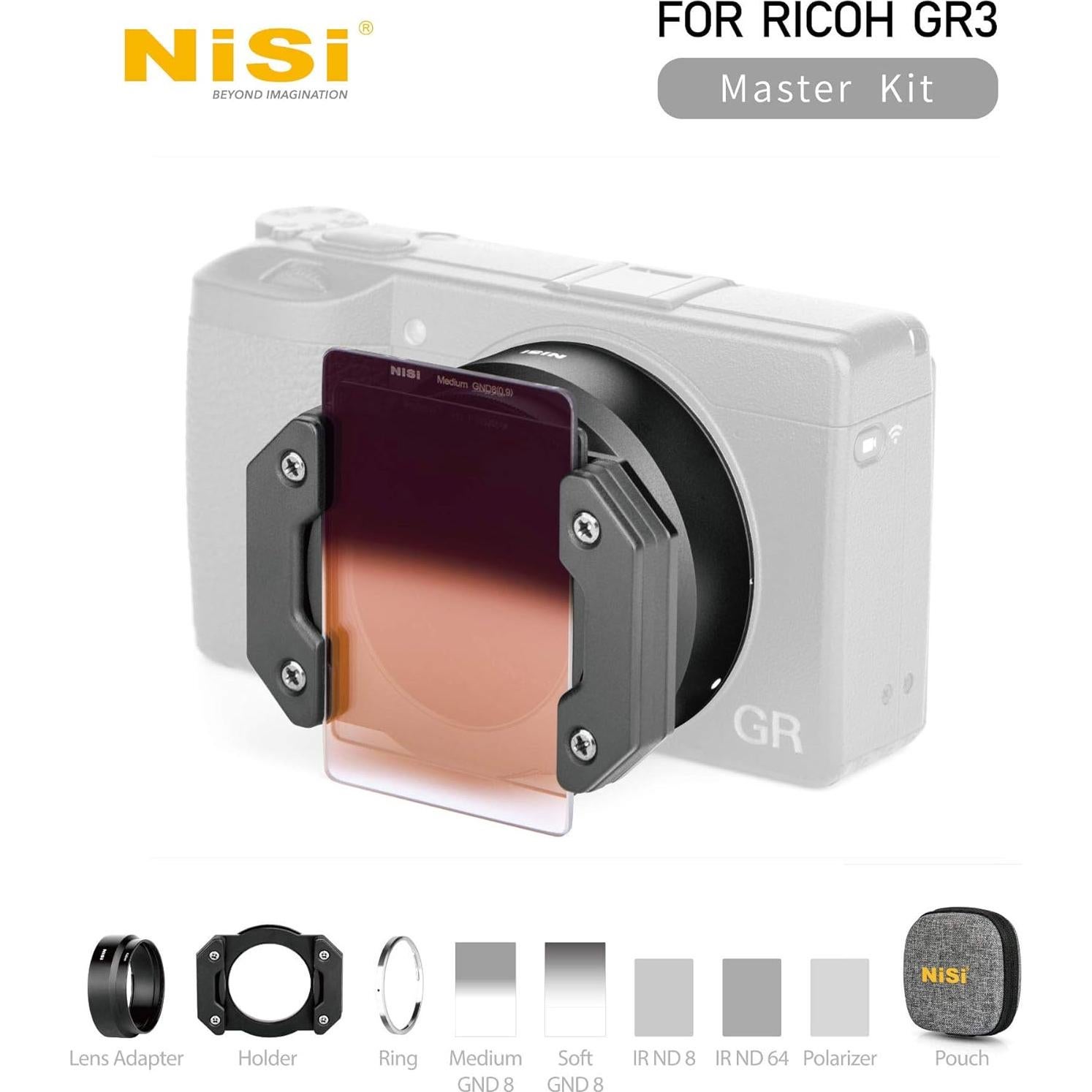 Sistema de Filtros NiSi para Ricoh GR III - Kit Maestro