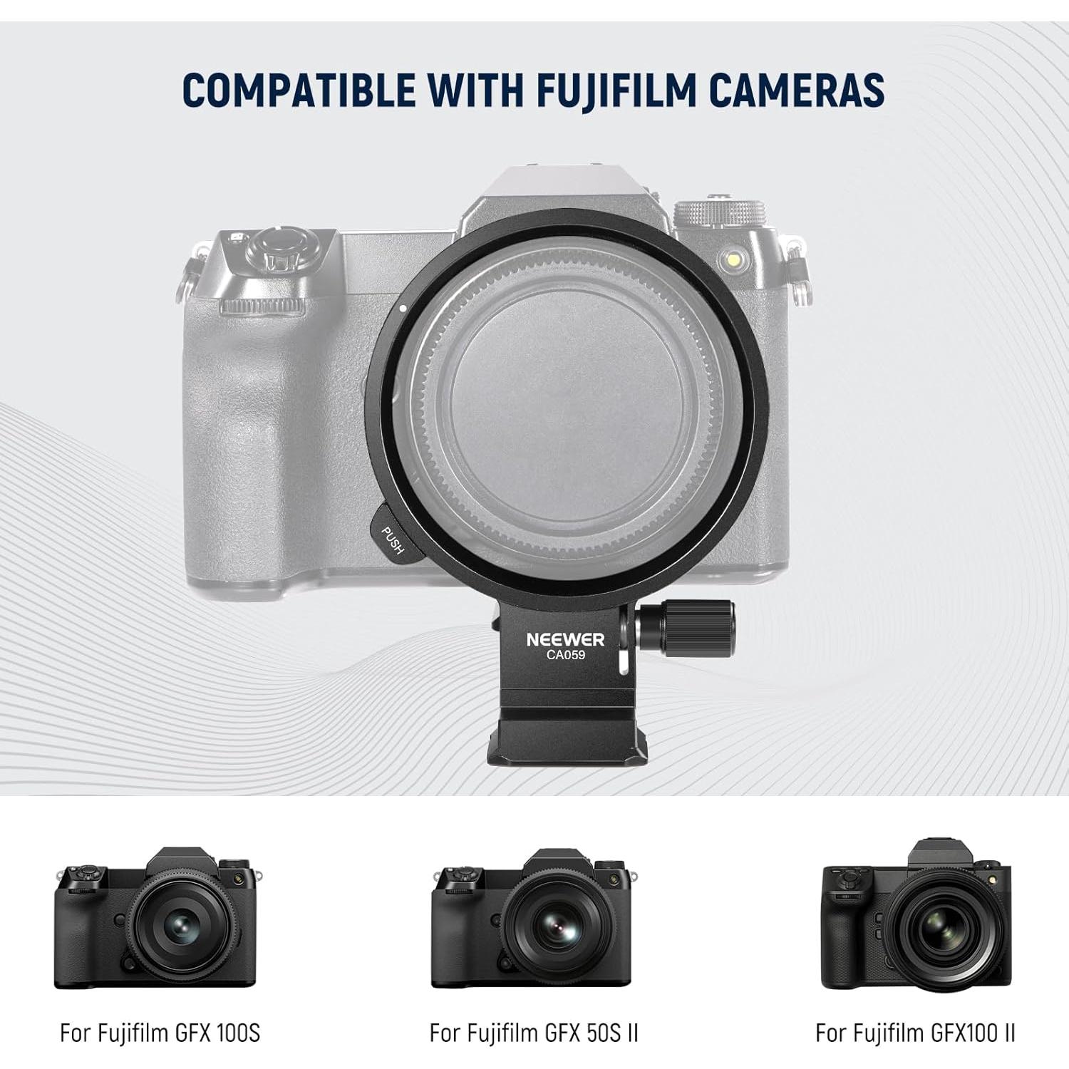 Placa de Montaje NEEWER CA059 para Fujifilm GFX 100S/50S II