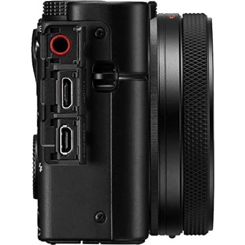 Sony Cyber-Shot RX100 VII RX100M7 Premium Compact Camera DSC-RX100M7 Vlogging Bundle with Shooting Grip Tripod VCT-SGR1, 64GB, 3X Battery + Deco Gear Travel Case Accessory Set & Photo Video Software