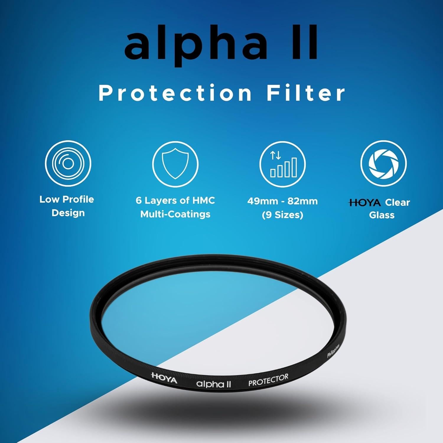 Filtro Protector de Lente Hoya Alpha II MC 67mm - Vidrio Óptico