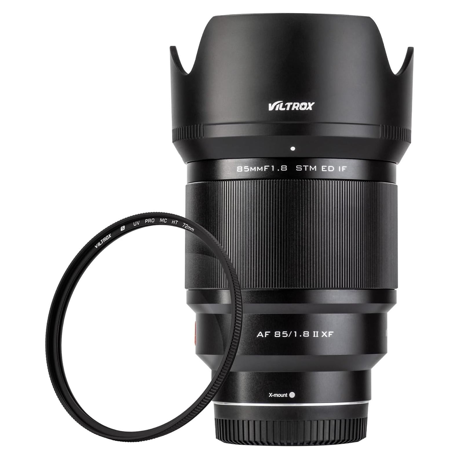 Lente VILTROX AF 85mm F1.8 para cámaras Fuji X