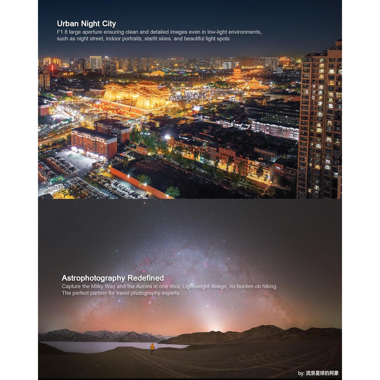 Lente Gran Angular 7artisans 24mm F1.8 Montura Z Nikon