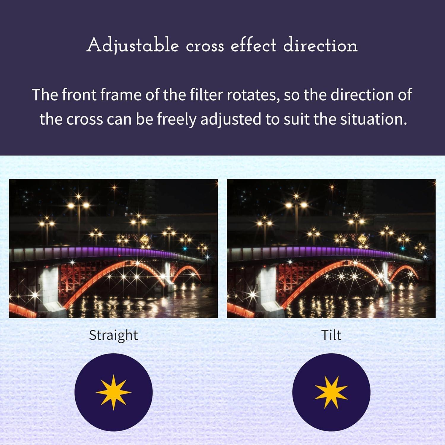 Filtro Cruzado Kenko PRO1D R-Twinkle Star 8-Linea 62mm