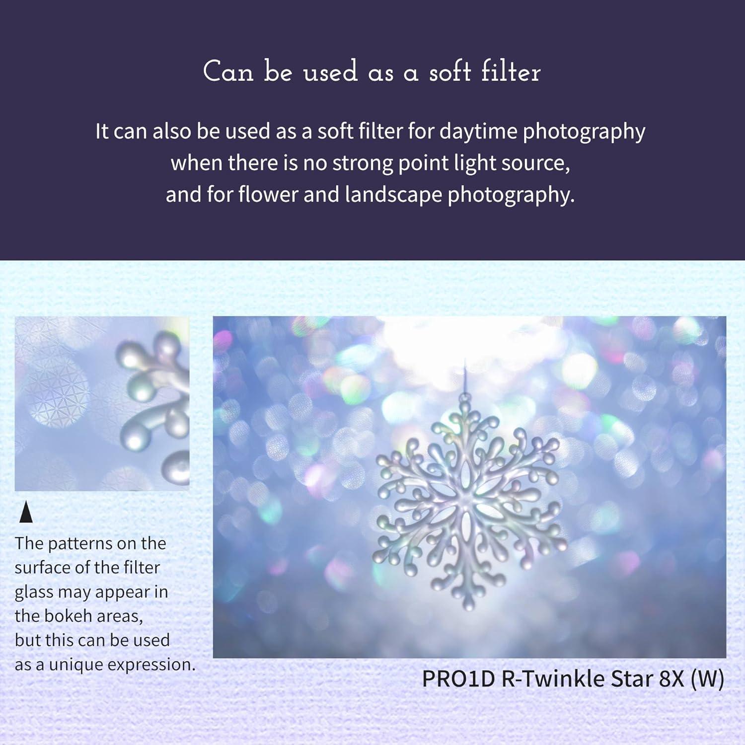 Filtro Cruzado Kenko PRO1D R-Twinkle Star 8-Linea 62mm