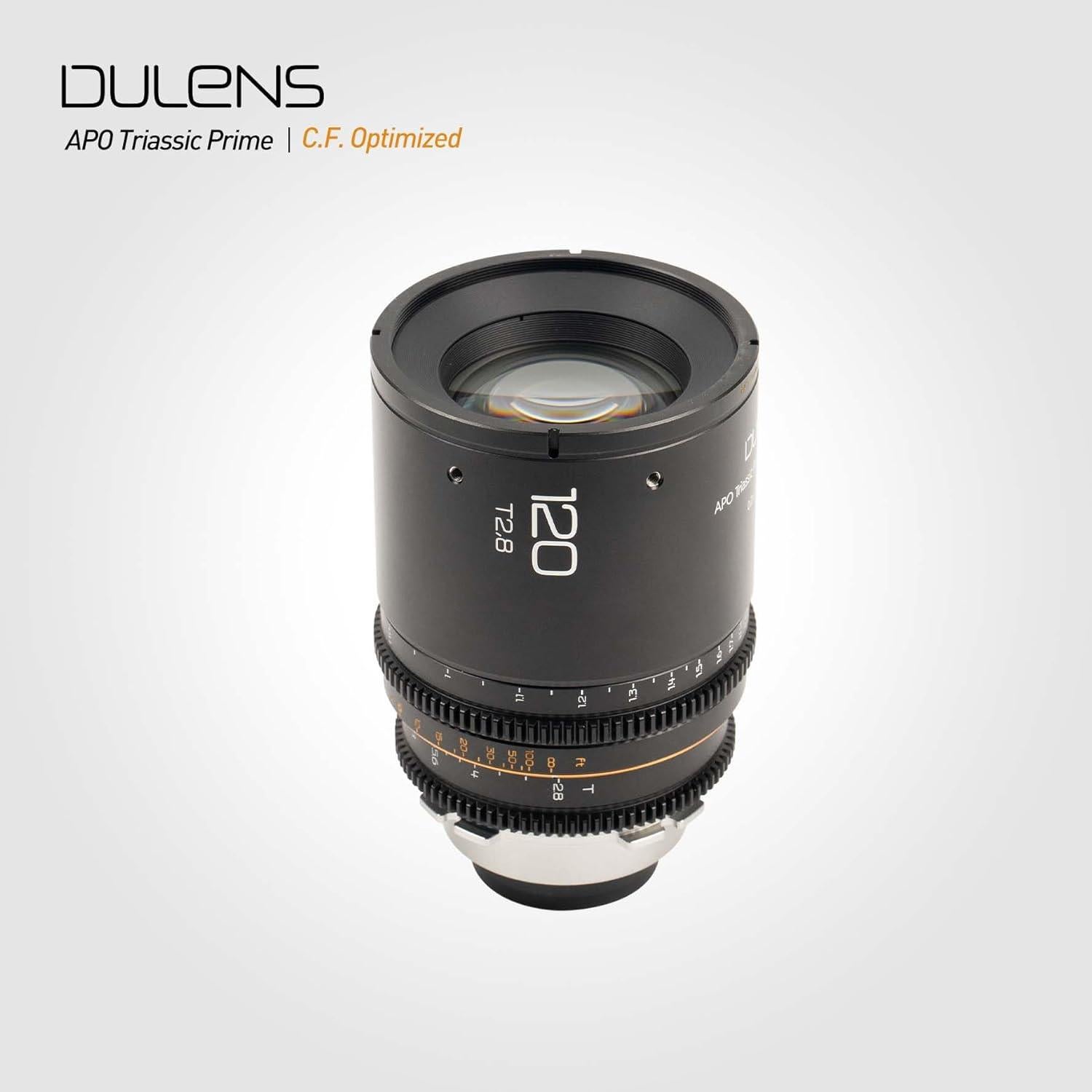 Lente Cine DULENS APO Triassic Prime T2.8 120mm Enfoque Manual