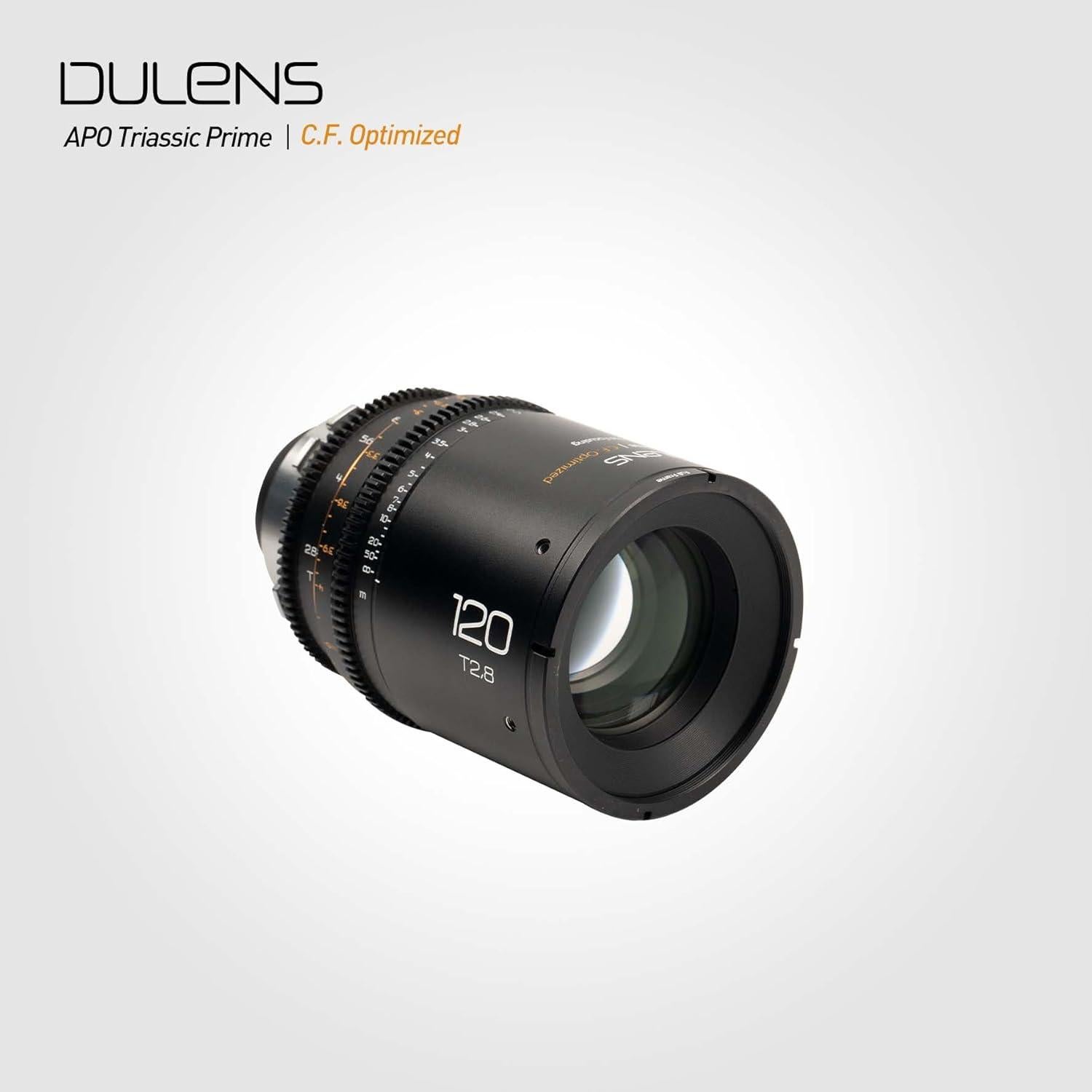 Lente Cine DULENS APO Triassic Prime T2.8 120mm Enfoque Manual