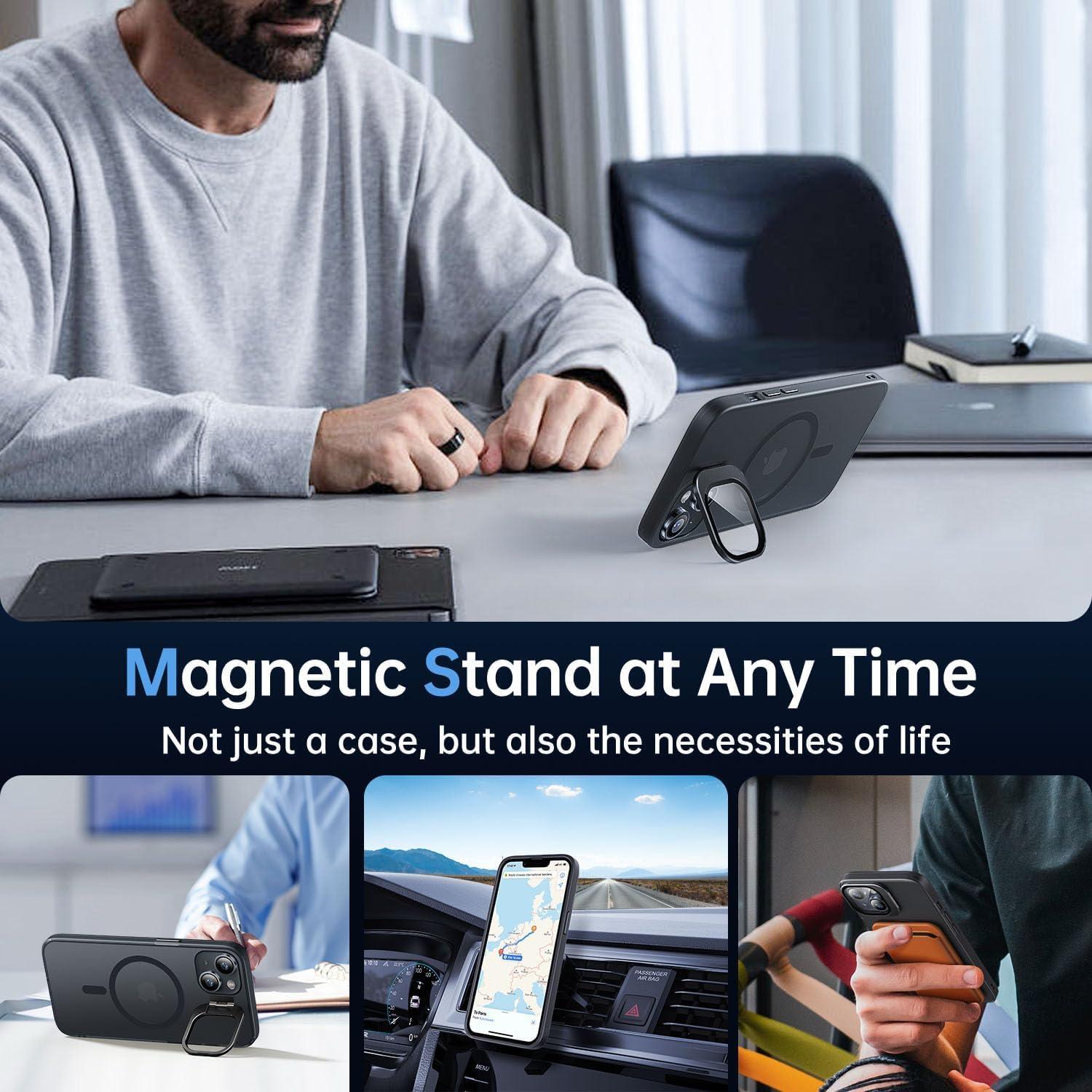 Funda para iPhone 13/14 Genérico con Soporte y Protección Militar