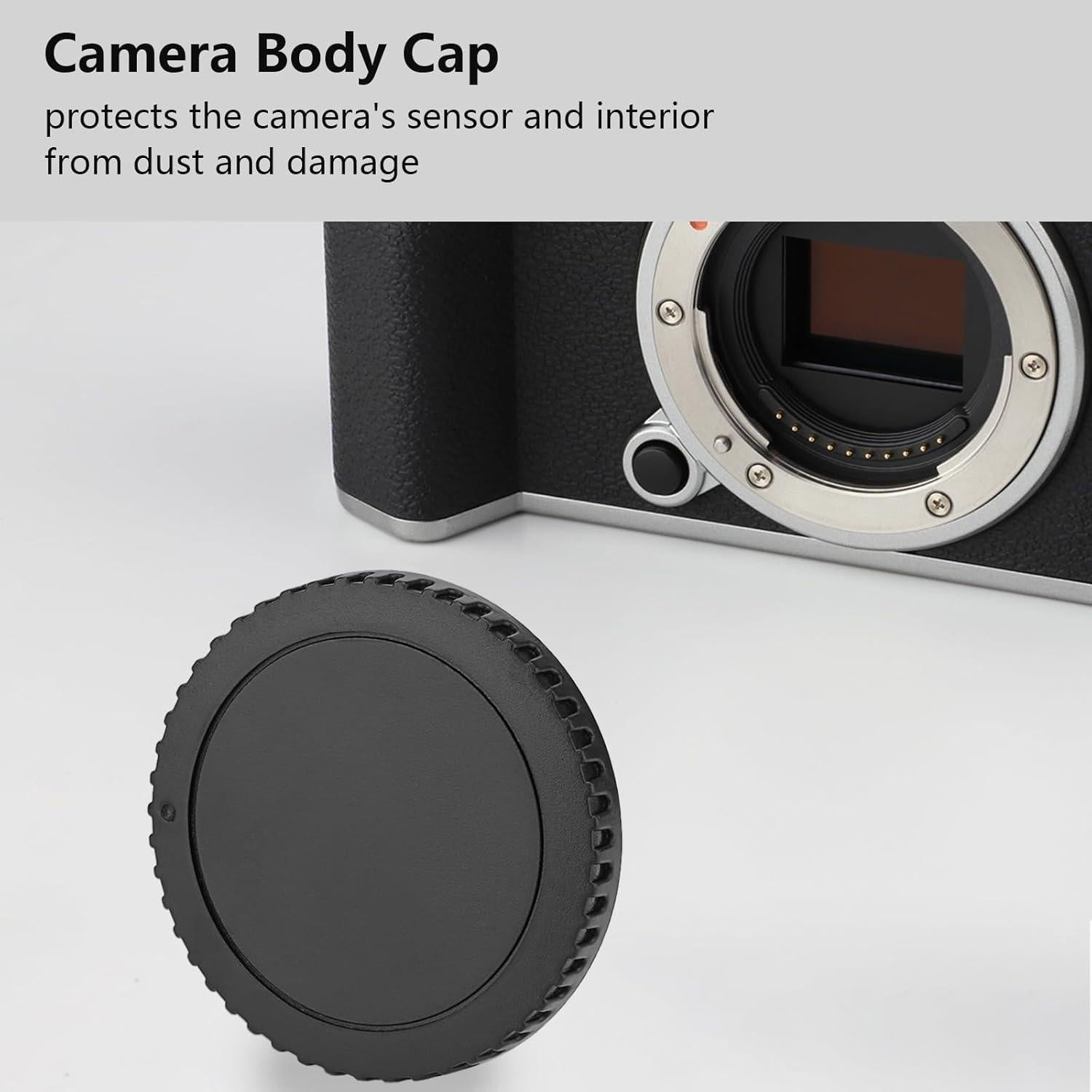 Kit de tapas para cámara Canon EF y EF-S - ABS Negro