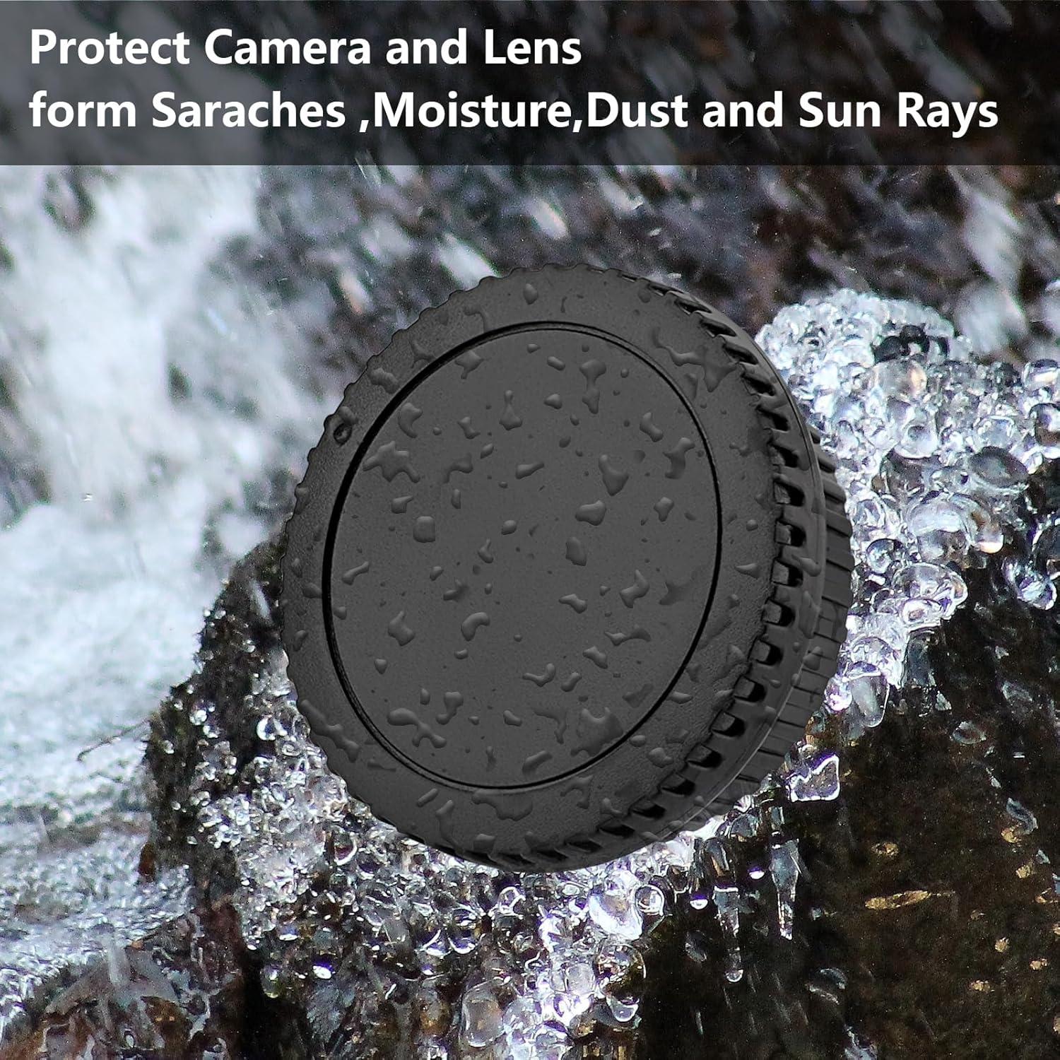 Kit de tapas para cámara Canon EF y EF-S - ABS Negro