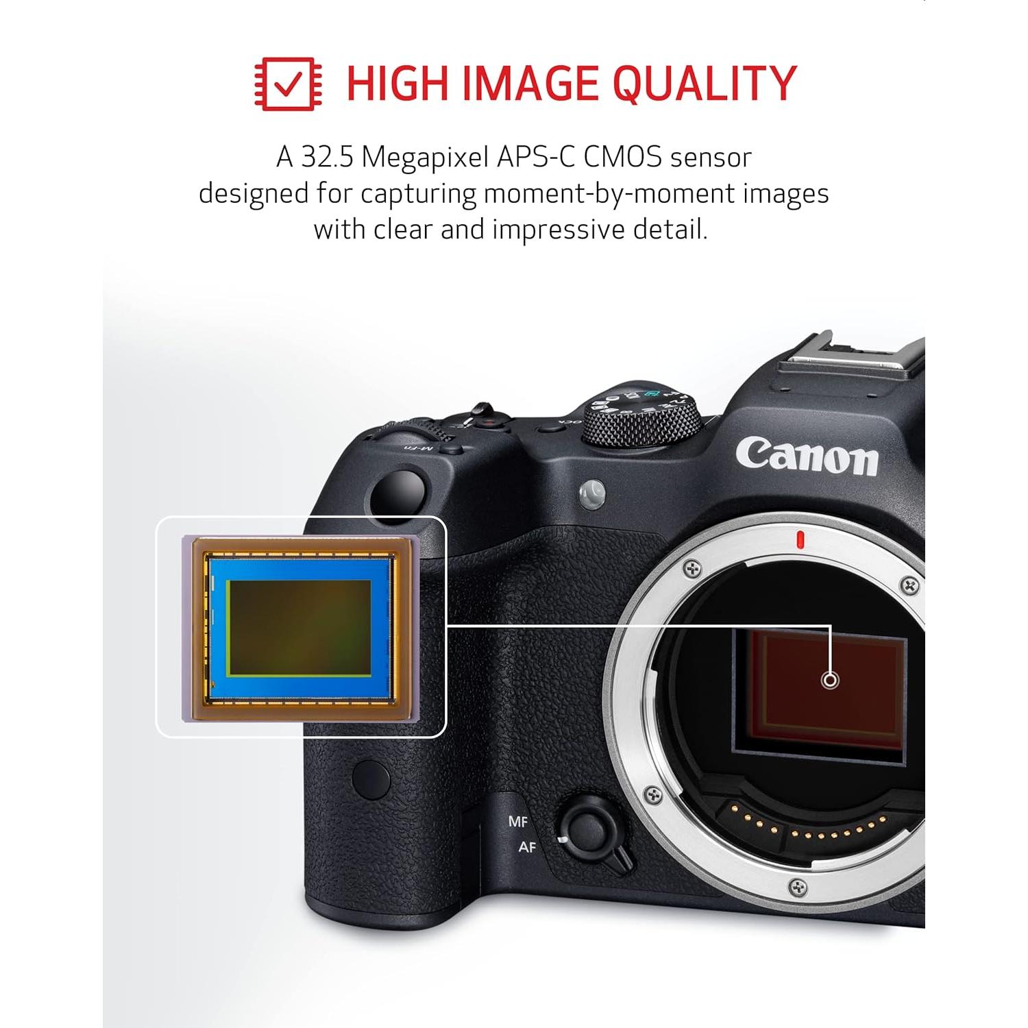 Cámara sin Espejo Canon EOS R7 con Lente RF-S 18-150mm