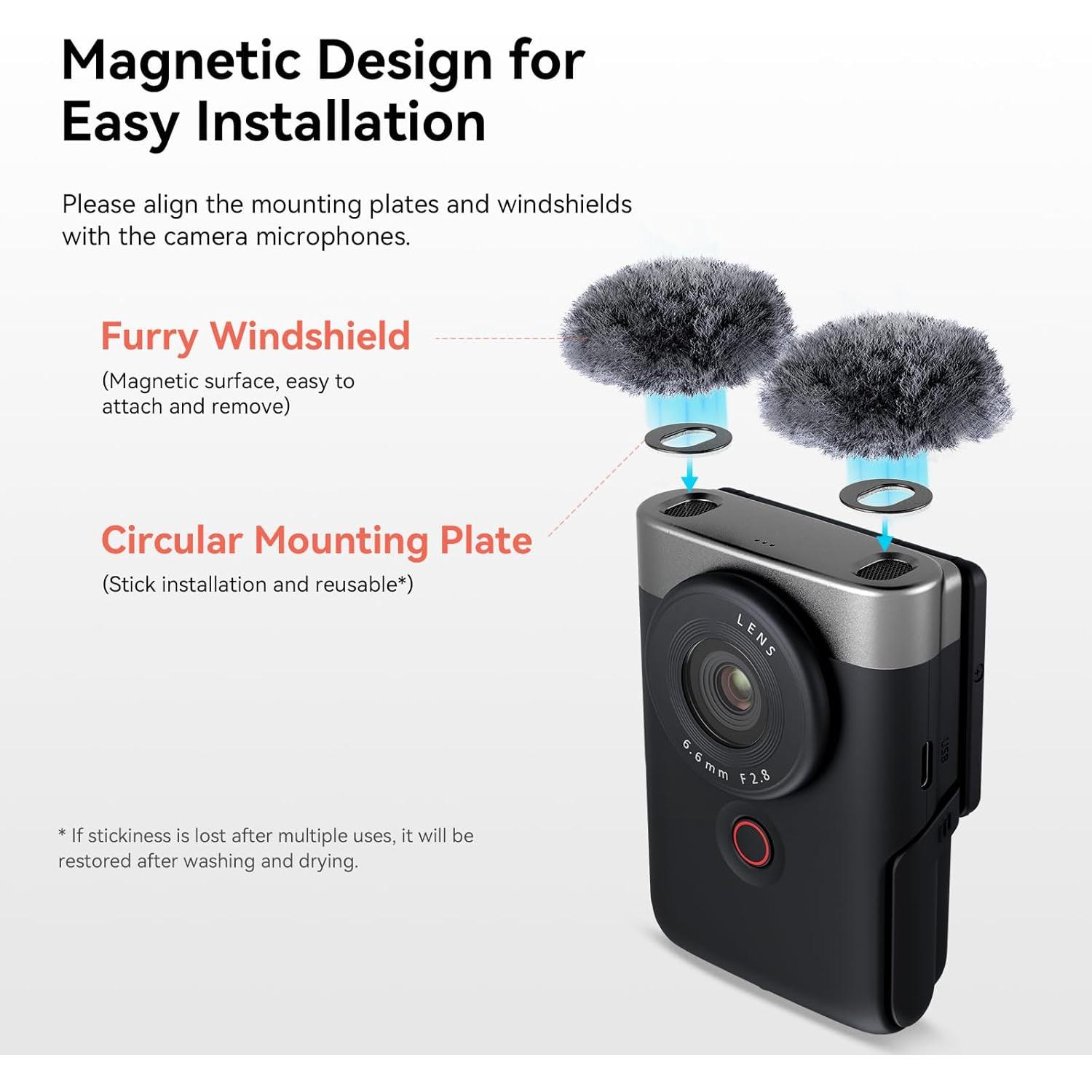 Kit de Jaula SmallRig 4235 para Canon PowerShot V10 con Pantallas de Viento