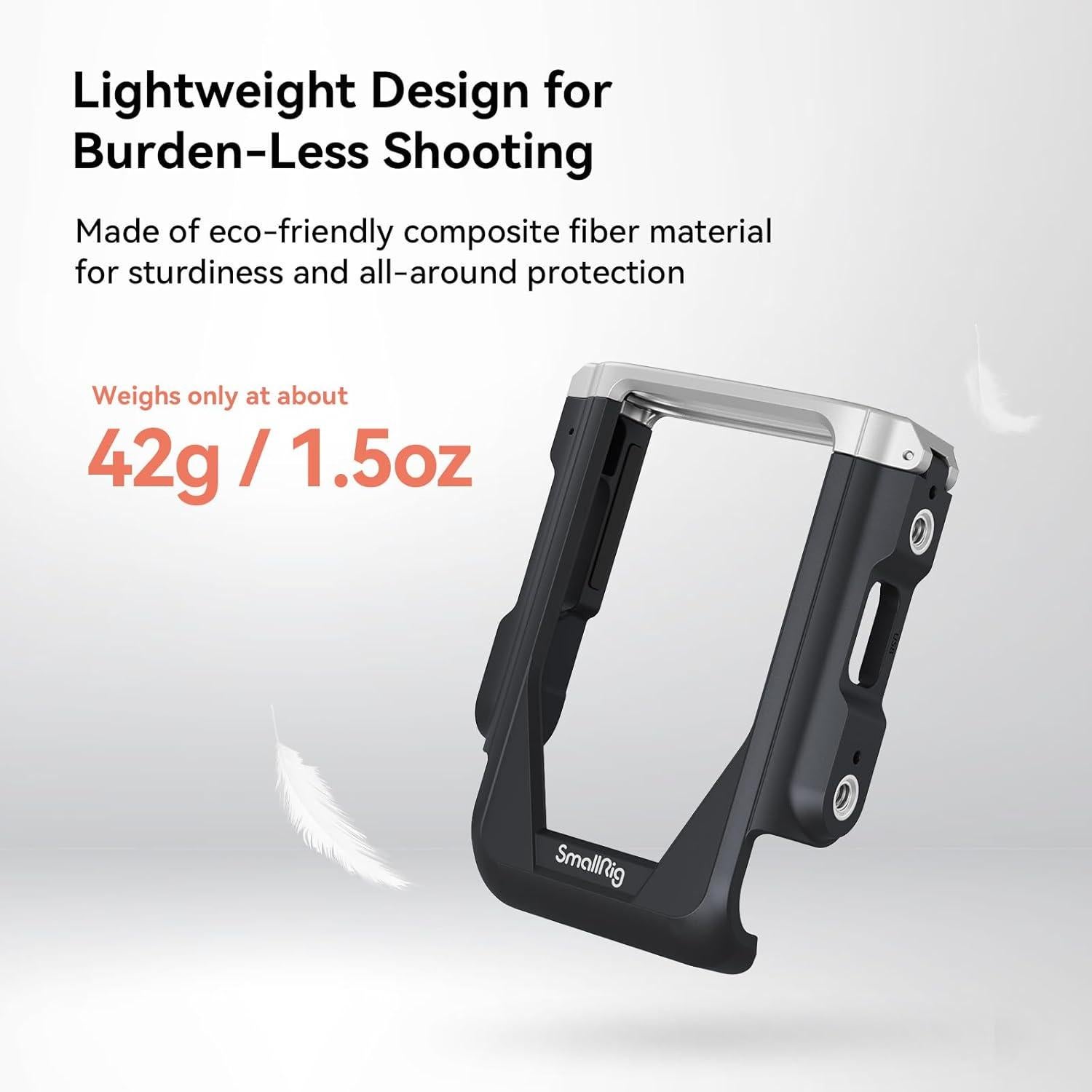 Kit de Jaula SmallRig 4235 para Canon PowerShot V10 con Pantallas de Viento