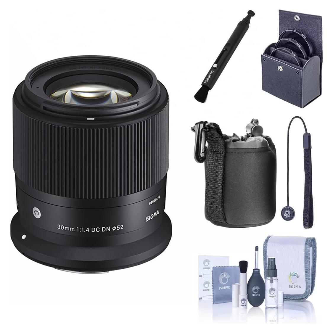 Lente Sigma 30mm f/1.4 DC DN para Canon RF - Kit Completo