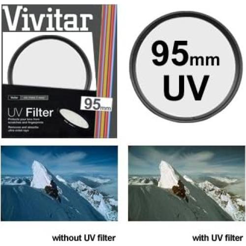 Kit de Filtros UV y Polarizador Vivitar 95mm + Limpieza