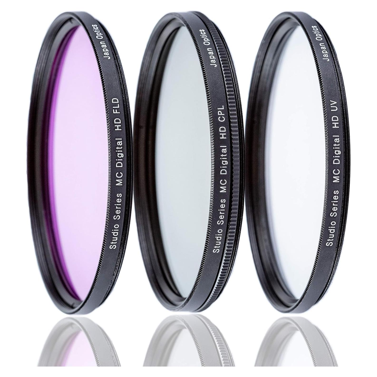 Kit de Filtros Digitales HD 3 Piezas 62mm Ultimaxx para Cámaras