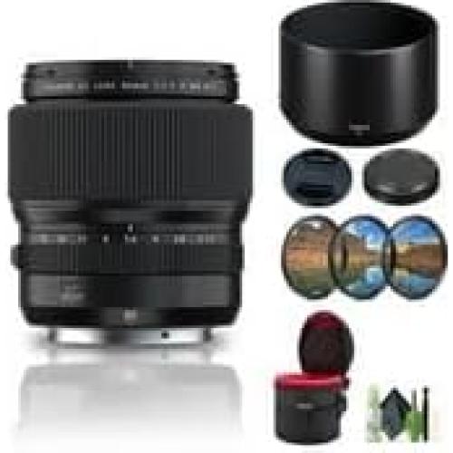 Lente FUJIFILM GF 80mm f/1.7 R WR + Kit de Limpieza y Filtros