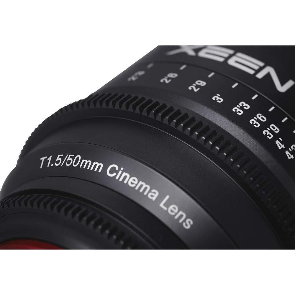 Lente Rokinon Xeen 50mm T1.5 PL + Kit de Limpieza Deluxe