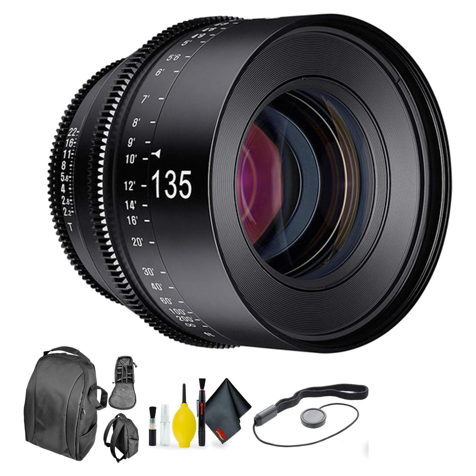Lente Rokinon Xeen 135mm T2.2 para Sony E + Kit de Limpieza
